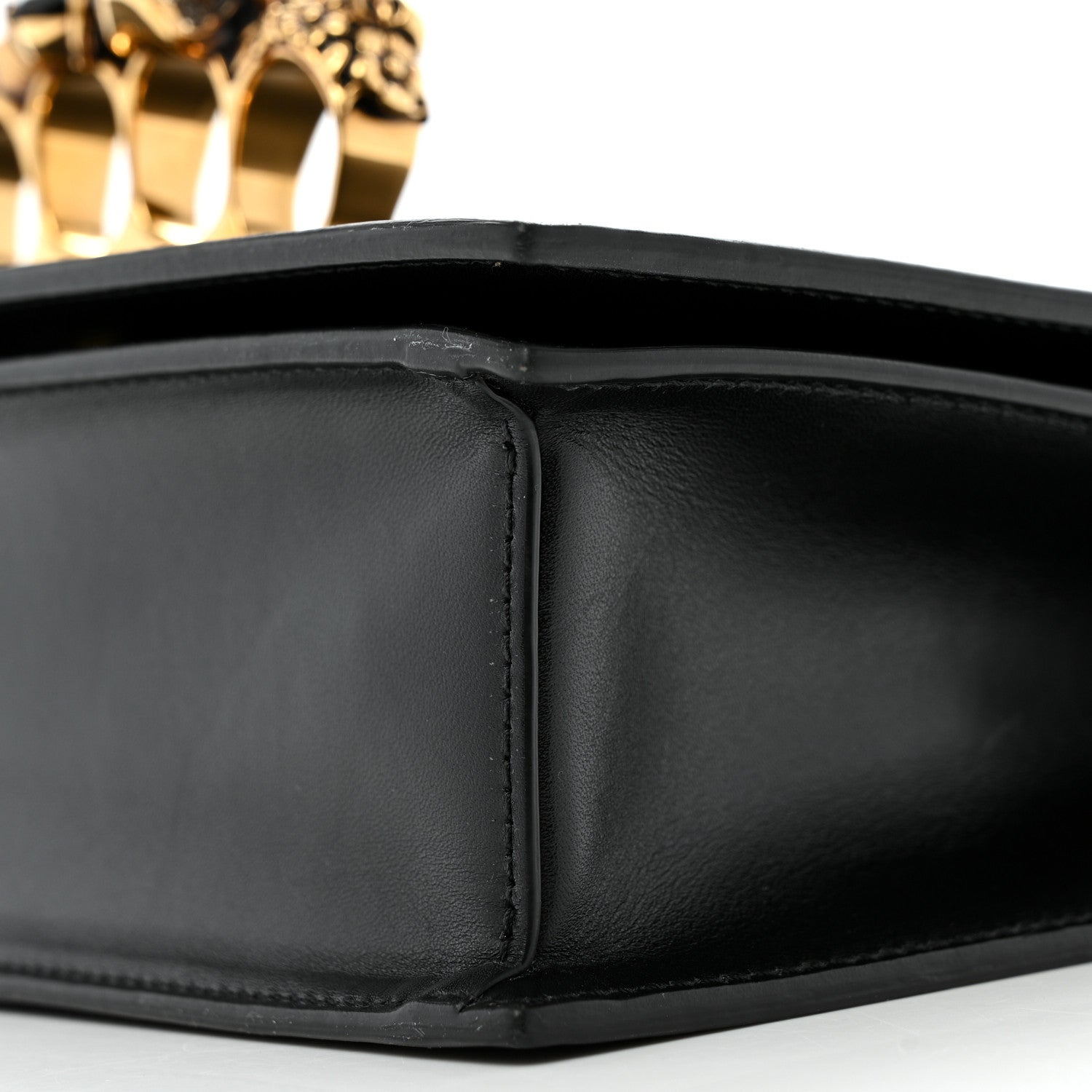 Alexander McQueen Calfskin Knuckle Crossbody Black 10 of 12