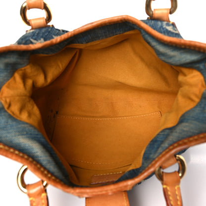 Louis Vuitton Monogram Denim Pleaty Blue 5 of 19