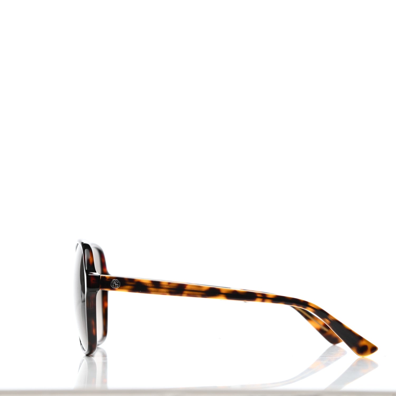 Gucci Acetate Oversize Round Frame Sunglasses GG0509S Havana 3 of 7