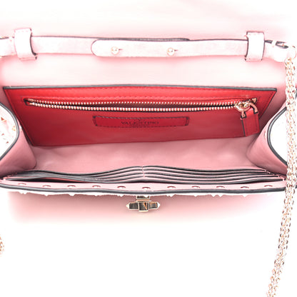 Valentino Garavani Suede Rockstud Spike Wallet on Chain Loto 5 of 9