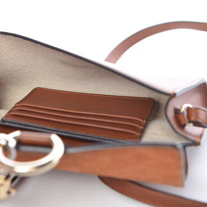 Chloe Suede Calfskin Mini Faye Shoulder Bag Tobacco 6 of 14
