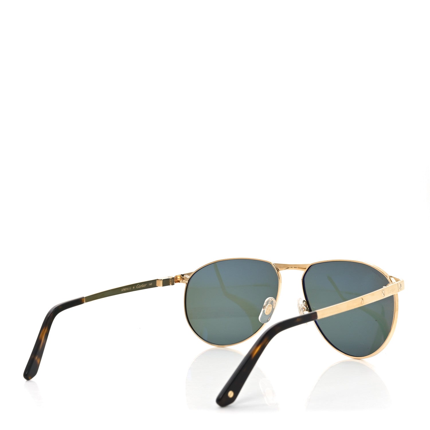 Cartier Santos Aviator Sunglasses CT0323S Gold 4 of 7