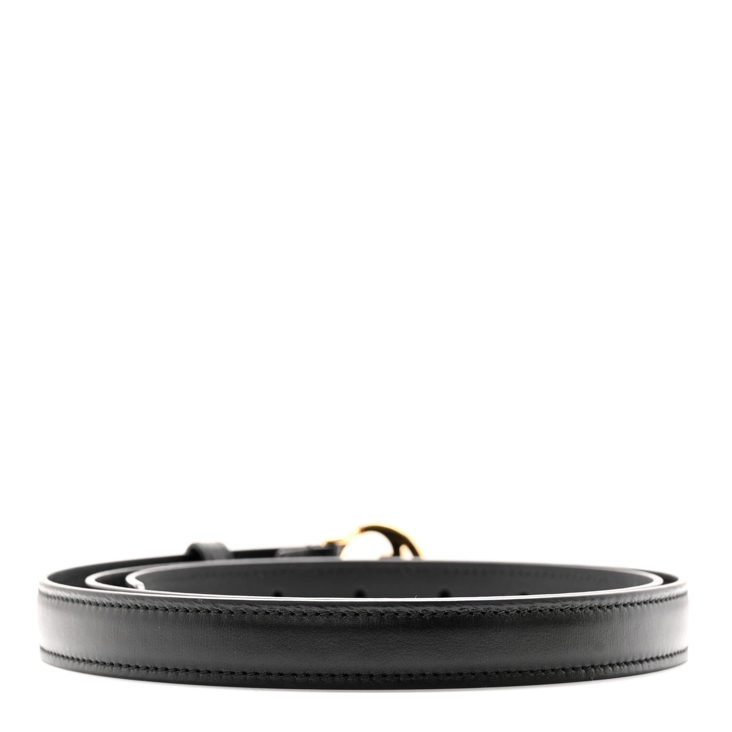 Calfskin GG Blondie Thin Belt 100 40 Black