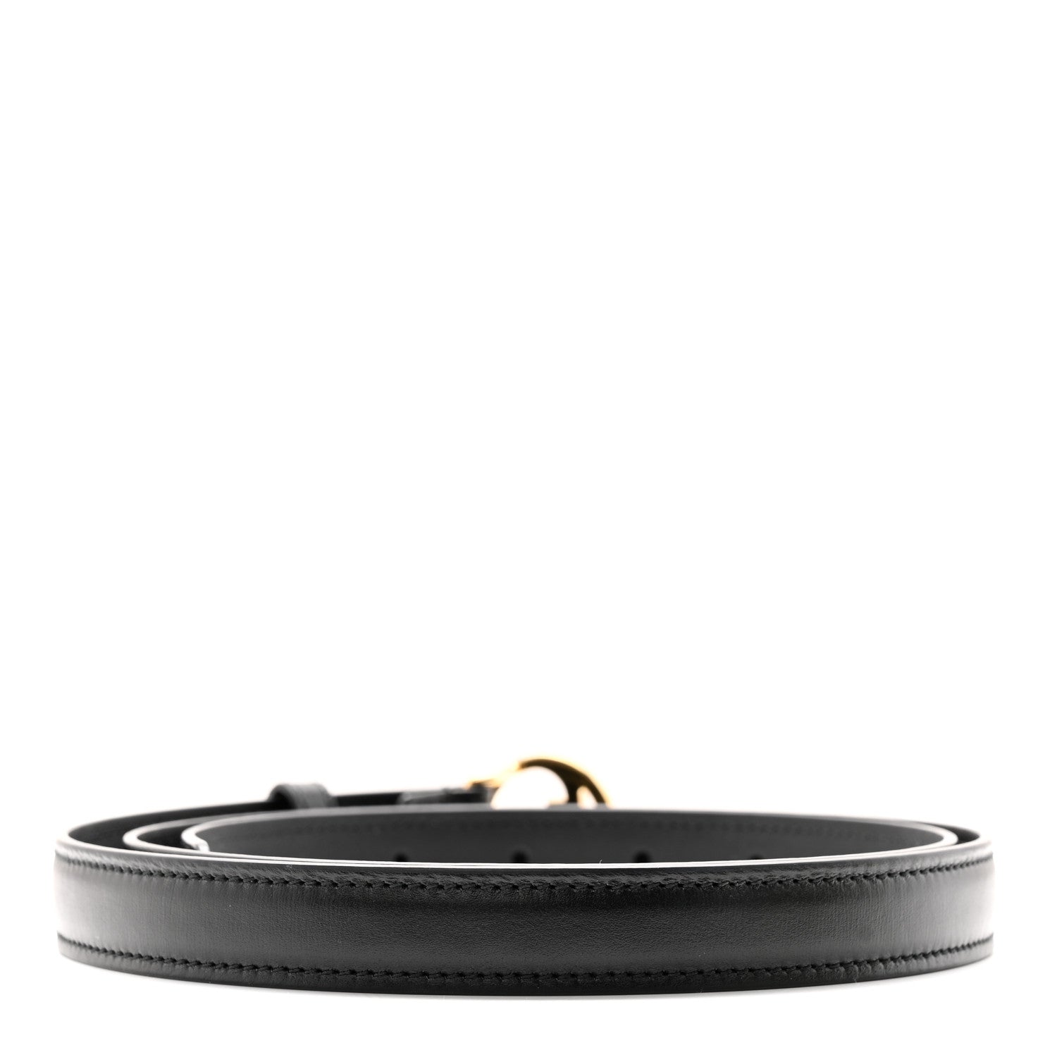 Gucci Calfskin GG Blondie Thin Belt 100 40 Black 2 of 5