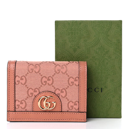 Gucci Monogram Textured Dollar Calfskin Card Case Cloche Rose Pink 10 of 10
