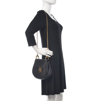 Chloe Grained Lambskin Drew Shoulder Bag Black 2 of 9