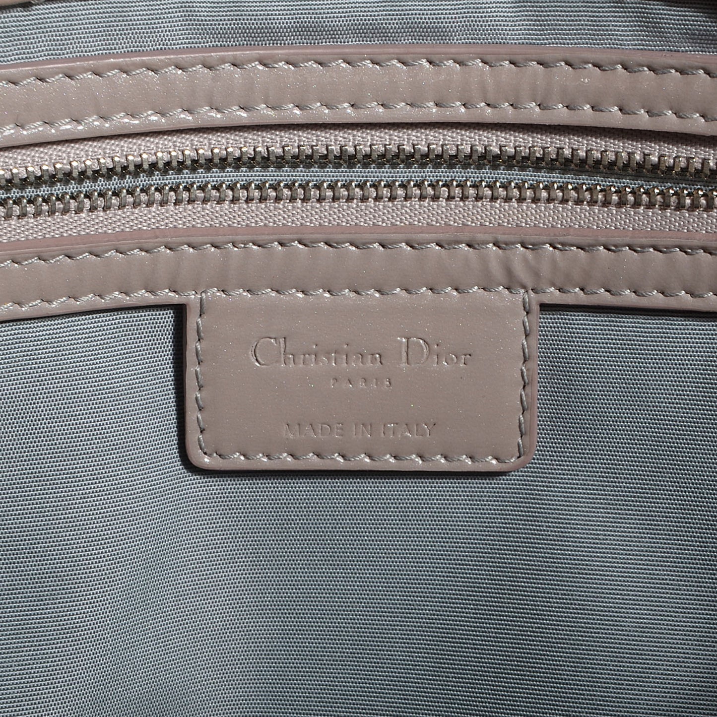 Patent Cannage Dior Soft Shopping Tote Grey