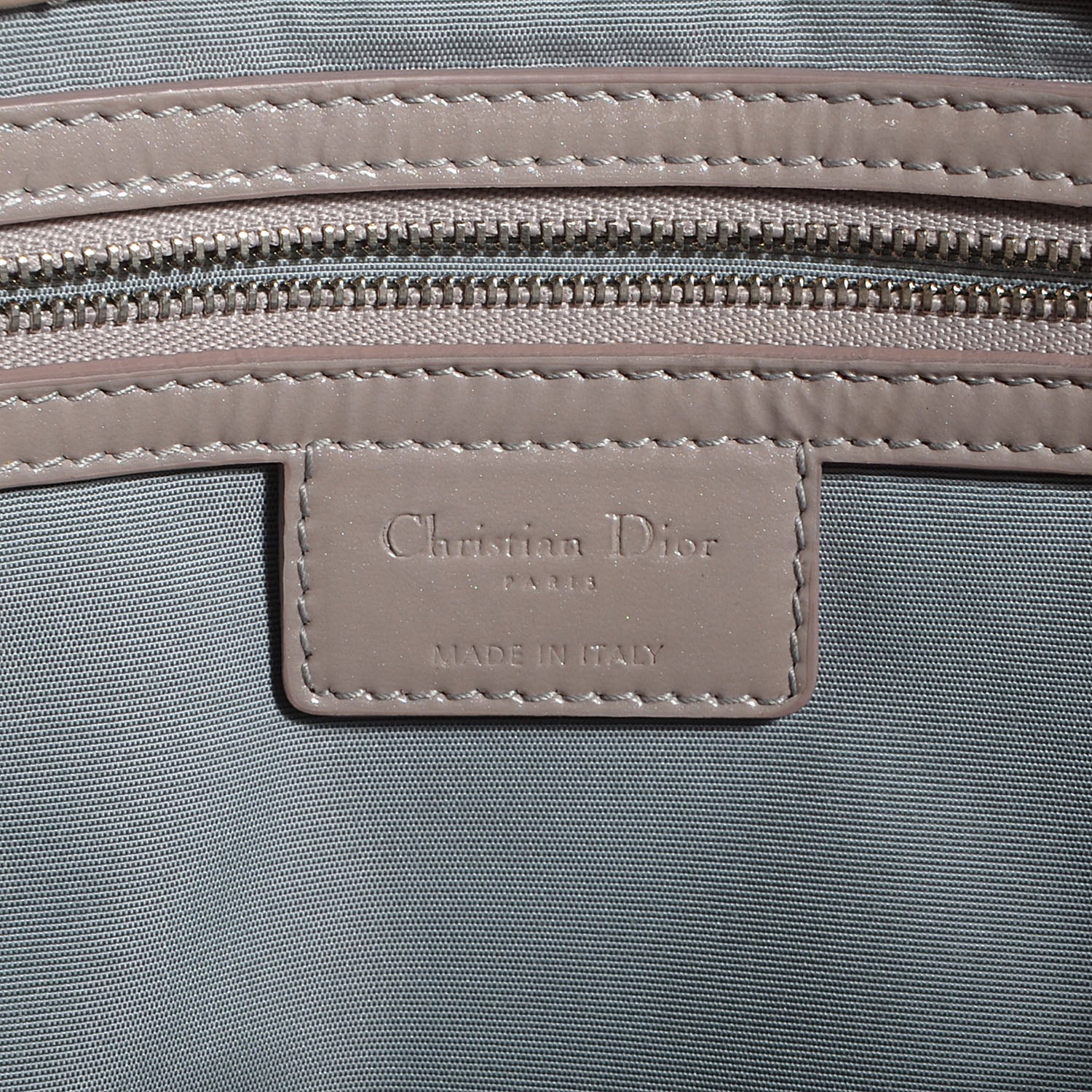 Christian Dior Patent Cannage Dior Soft Shopping Tote Grey 6 of 8