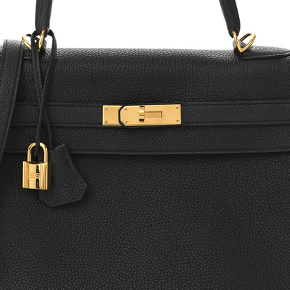 Hermes Togo Kelly Retourne 35 Black 8 of 11