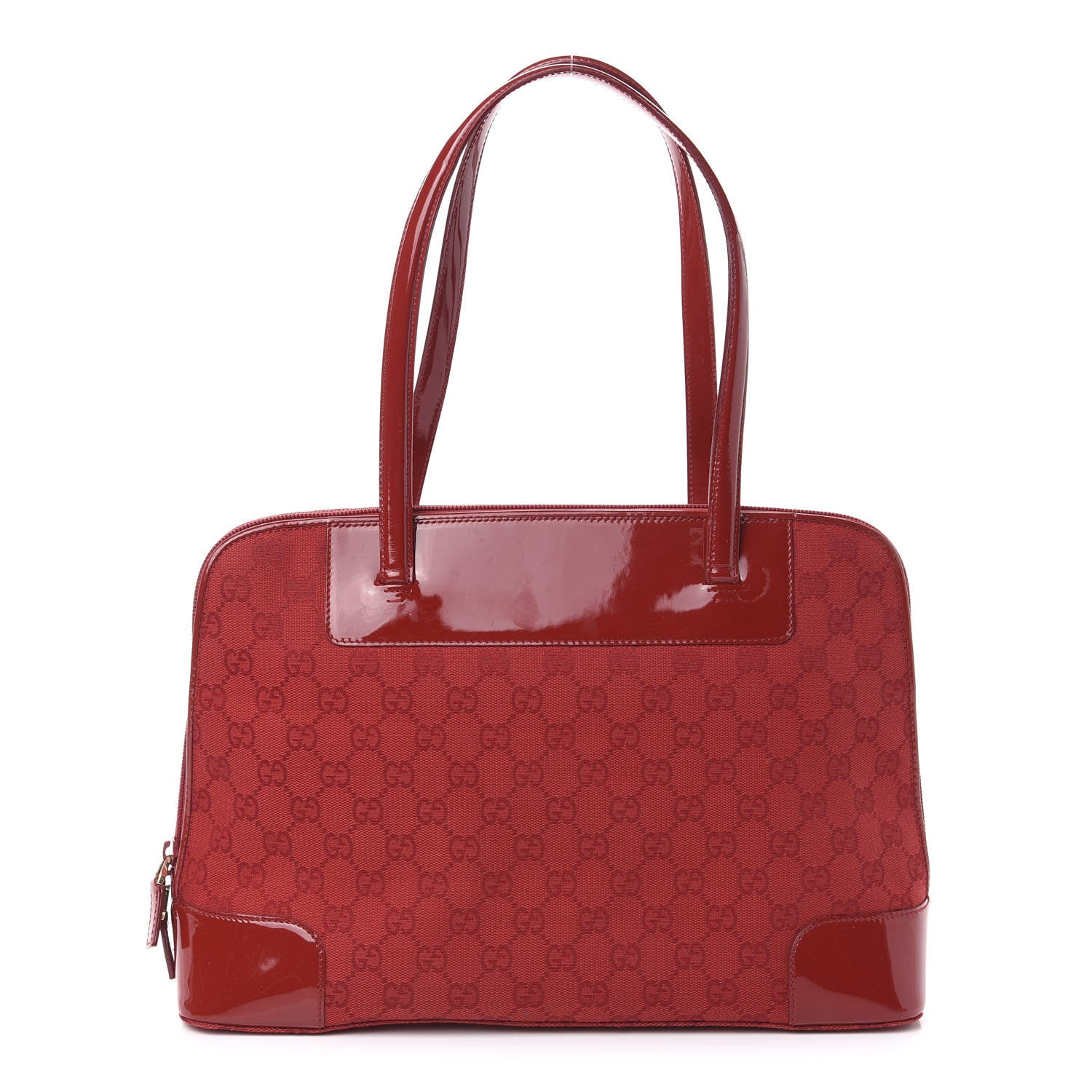 Gucci Patent Guccissima Tote Red 1 of 10