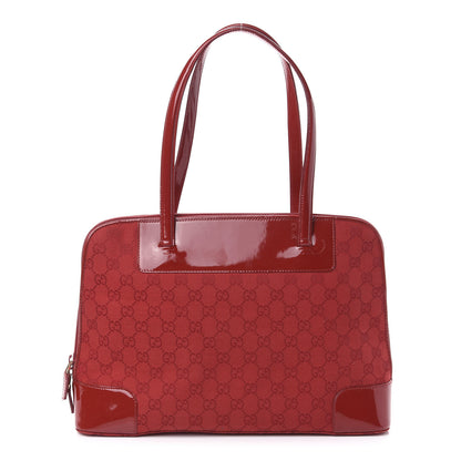 Gucci Patent Guccissima Tote Red 1 of 10