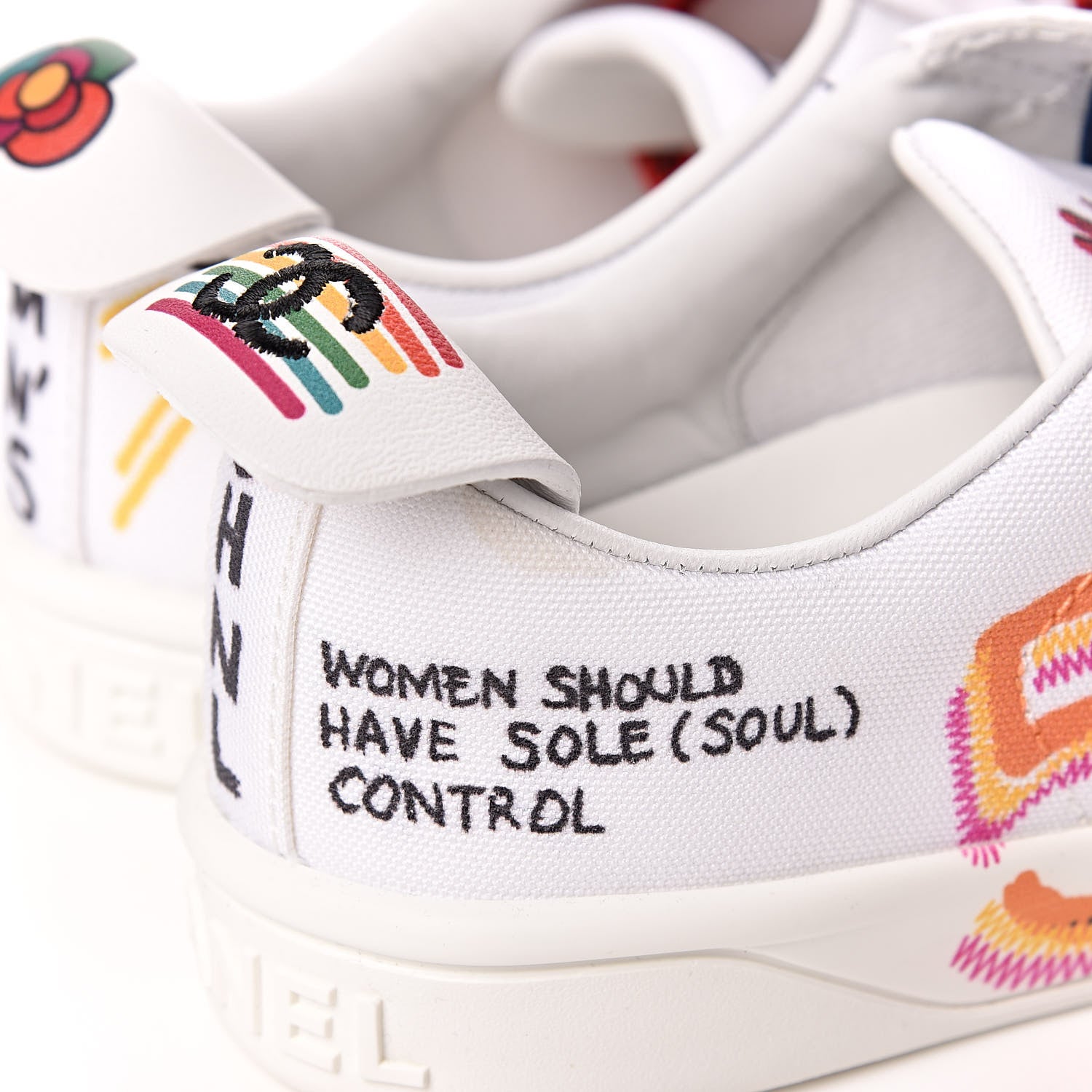 Chanel x Pharrell Williams Canvas Womens Sneakers 36.5 White 8 of 15