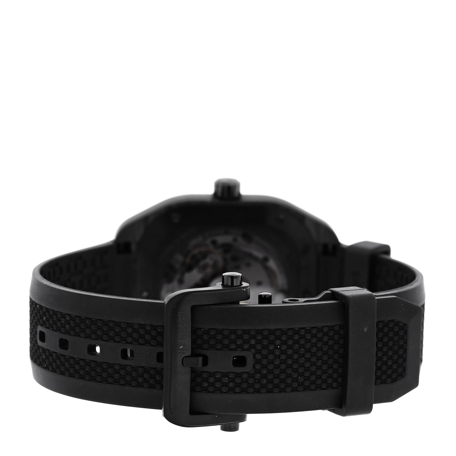 Hermes DLC Coated Titanium Rubber 39mm H08 Automatic Watch Noir 3 of 5