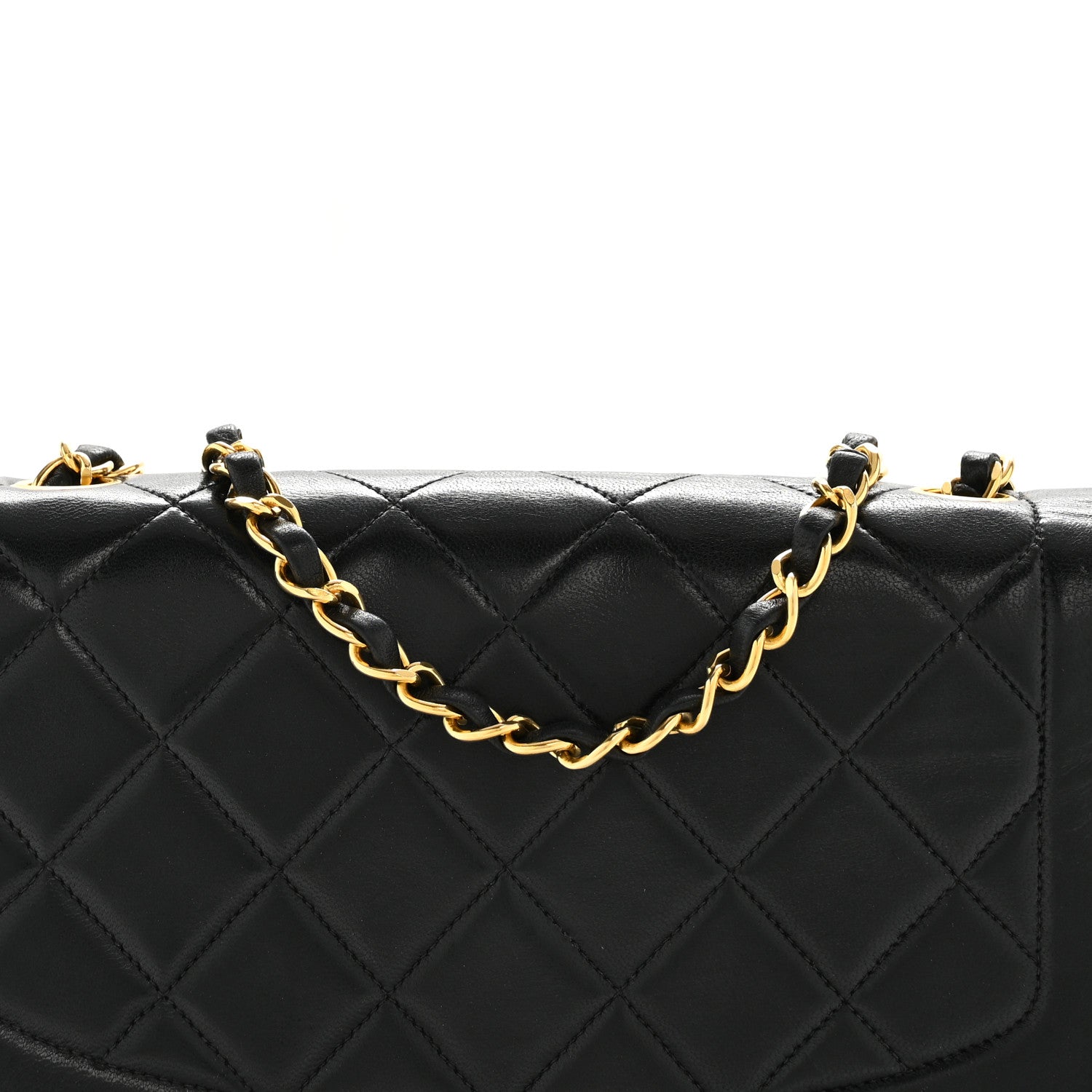Chanel Lambskin Quilted Medium Single Flap Black 9 of 14