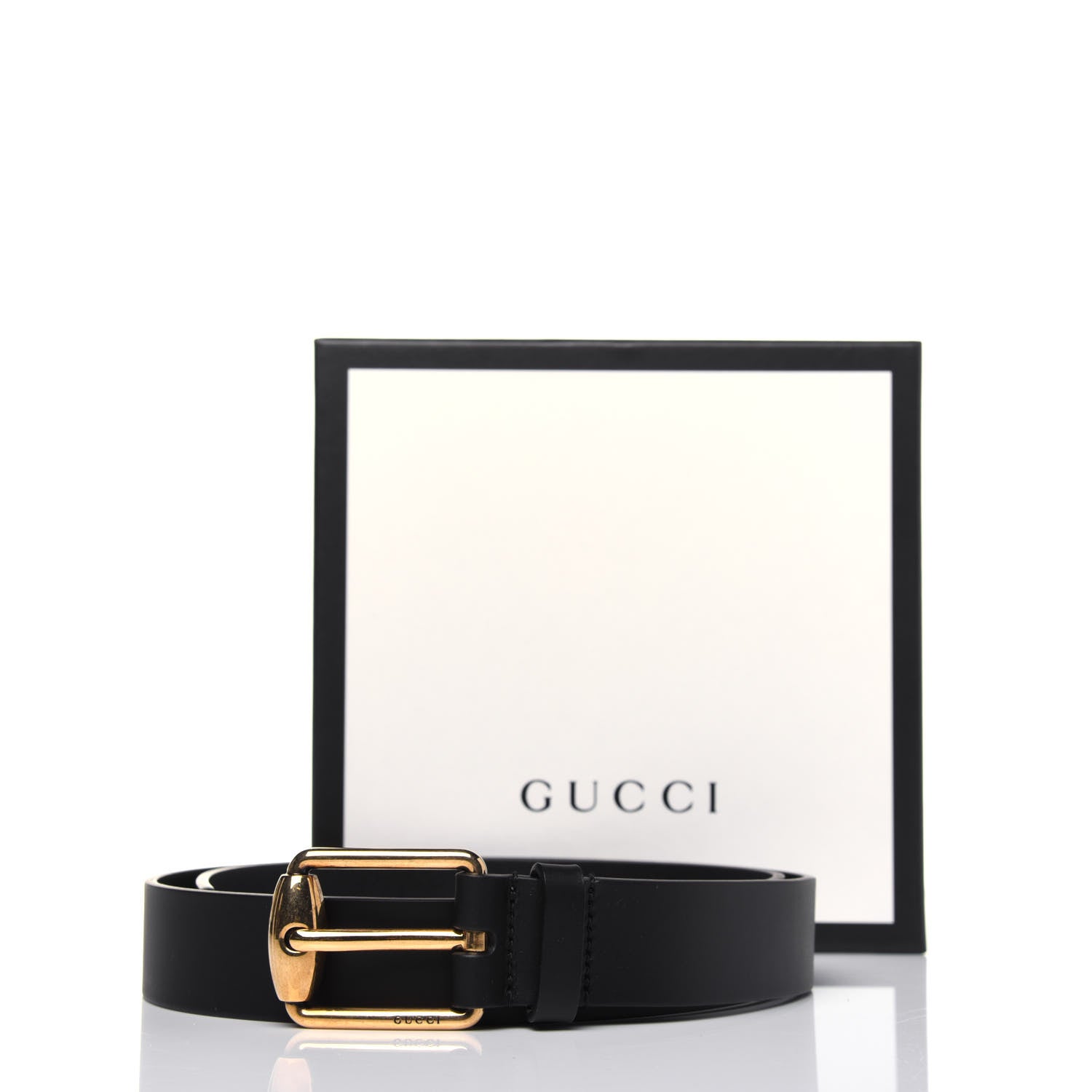 Gucci Calfskin Belt 85 34 Black 8 of 8