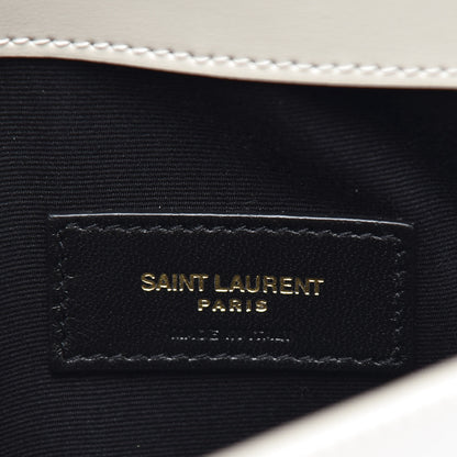 Saint Laurent Smooth Shiny Calfskin Uptown Pouch Crema Soft 6 of 10