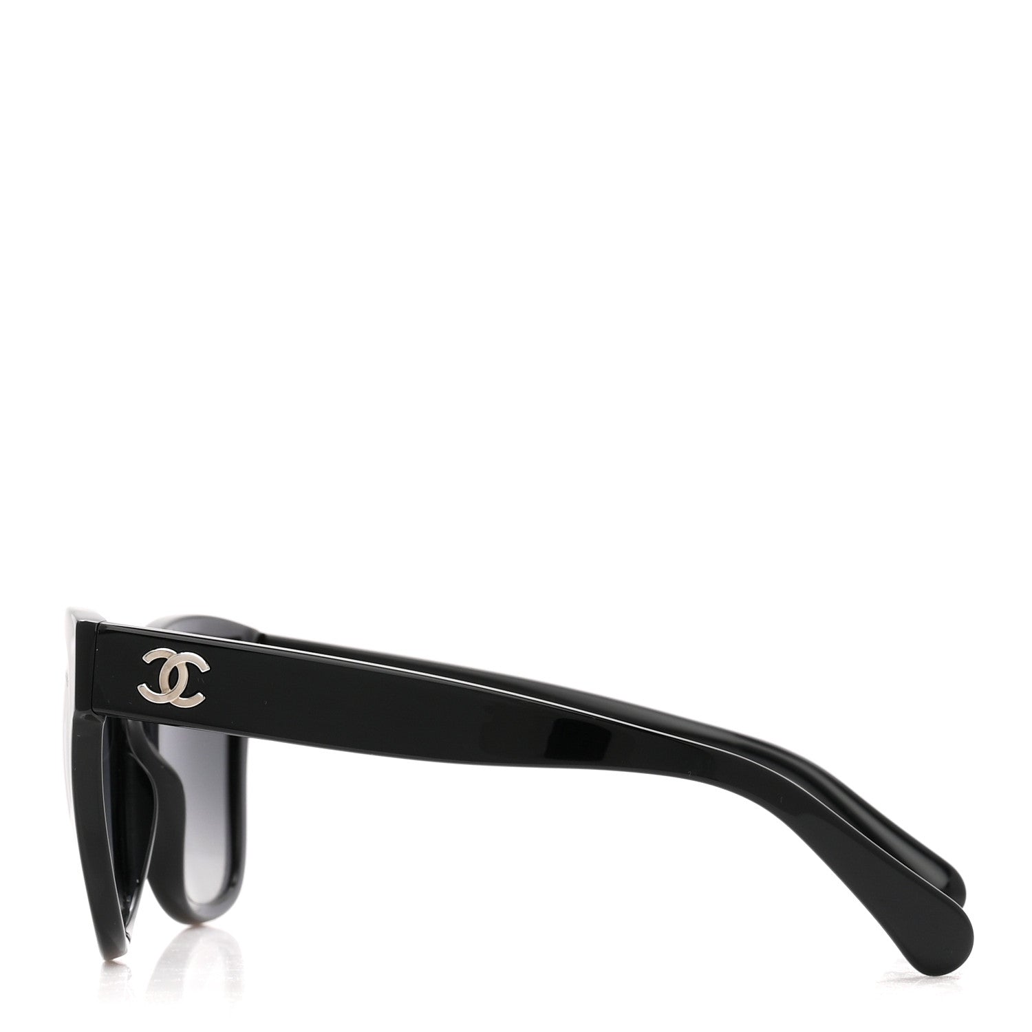 Chanel Acetate Polarized Square CC Sunglasses 5380 Black 3 of 8