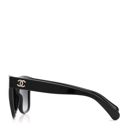 Chanel Acetate Polarized Square CC Sunglasses 5380 Black 3 of 8