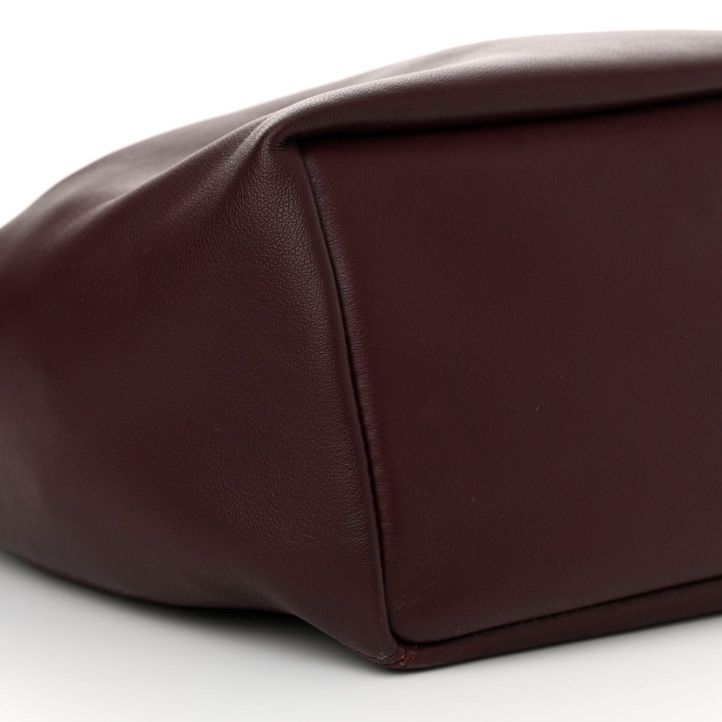Buttery Nappa Lambskin Small Squeeze Bag Dark Burgundy
