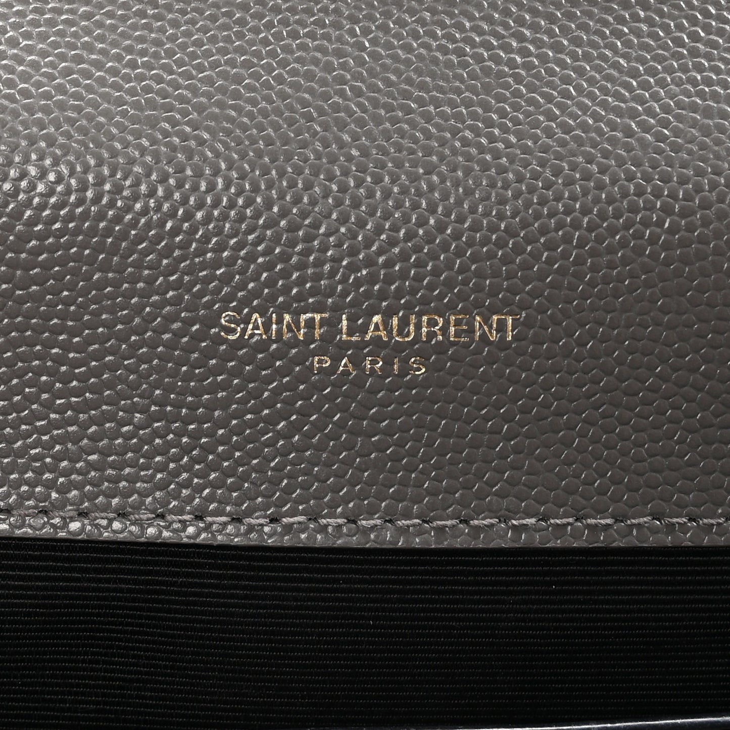 Grain De Poudre Textured Mixed Matelasse Medium Triquilt Monogram Satchel Fog