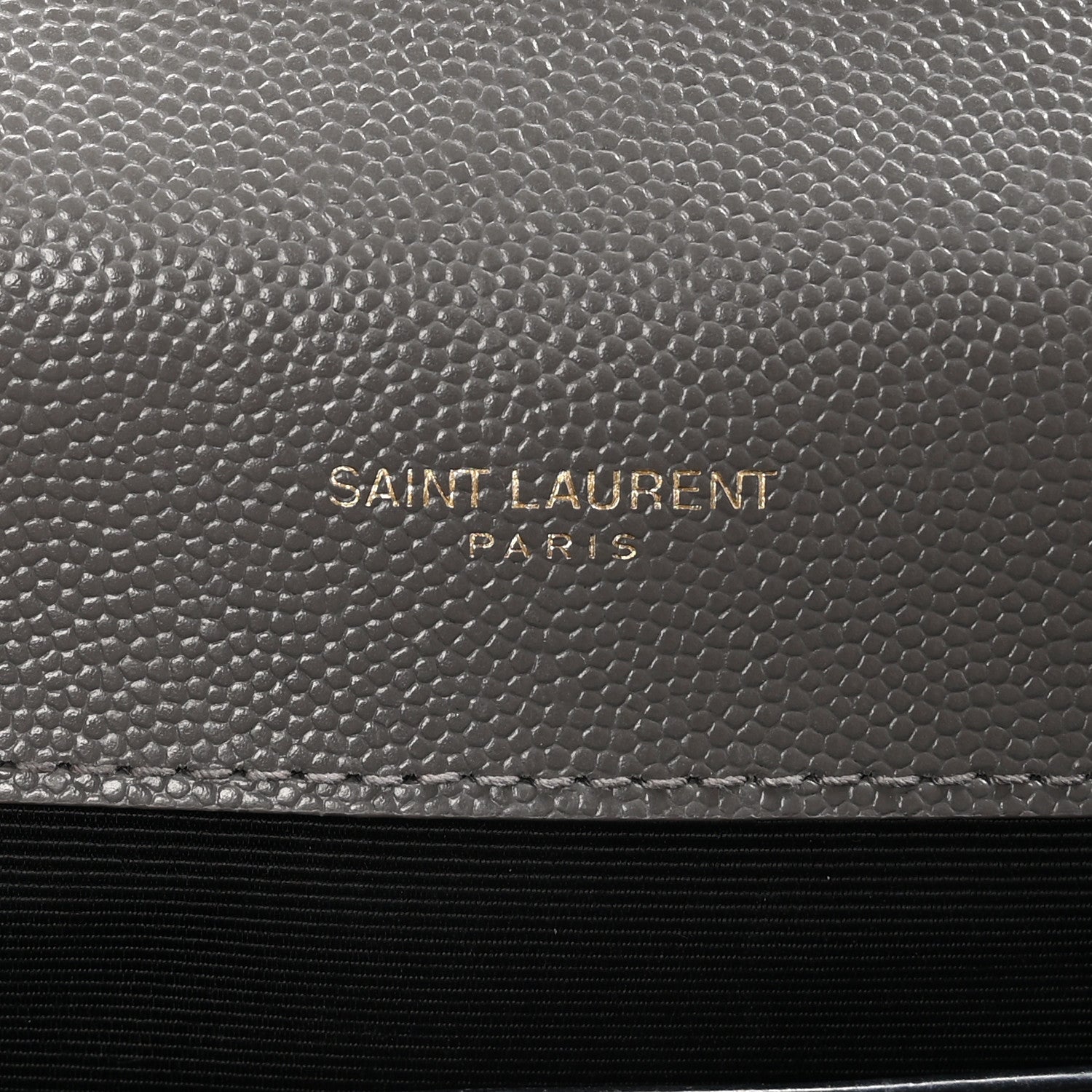 Saint Laurent Grain De Poudre Textured Mixed Matelasse Medium Triquilt Monogram Satchel Fog 7 of 11