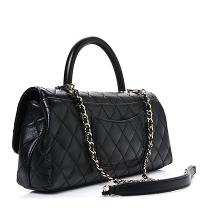 Chanel Caviar Quilted Maxi East West Coco Handle Flap Black 3 of 10