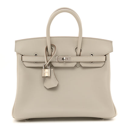 Hermes Veau Jonathan Birkin 25 Gris Perle 1 of 11