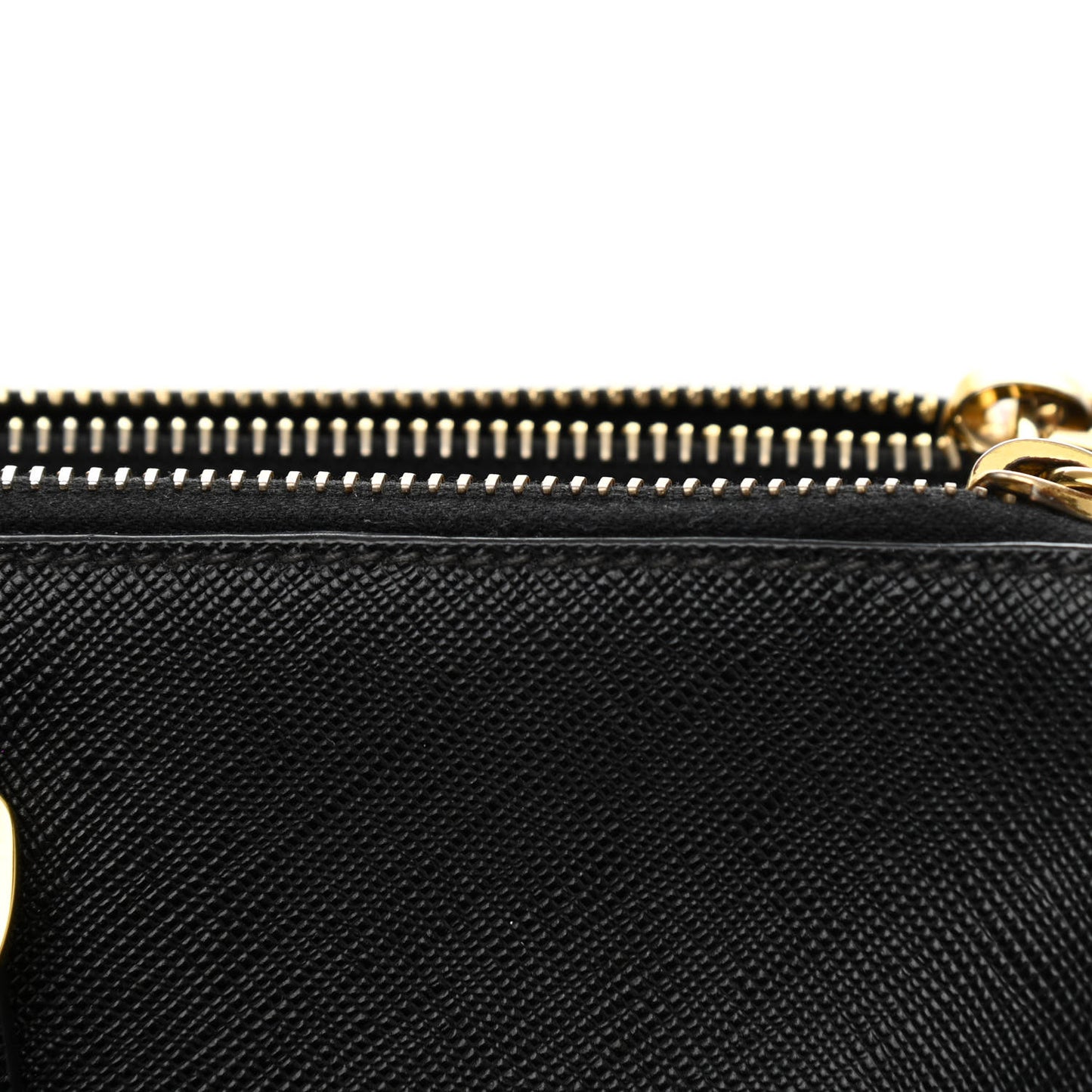 Saffiano Large Galleria Double Zip Tote Black