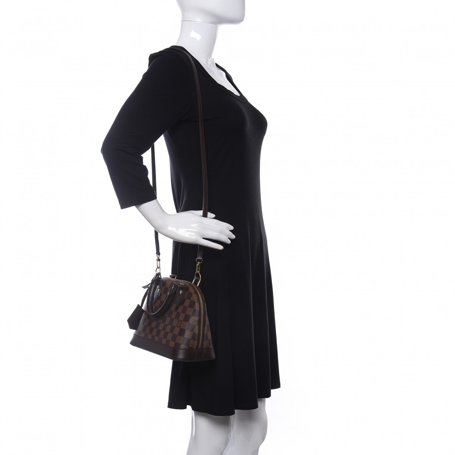 Louis Vuitton Damier Ebene Alma BB 2 of 12