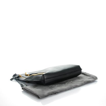 Tom Ford Pebbled Calfskin Small Alix Zip Padlock Zip Shoulder Bag Black 4 of 8