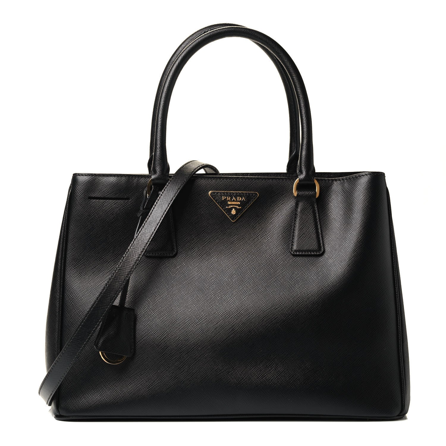 Prada Saffiano Medium Galleria Double Zip Tote Black 1 of 4