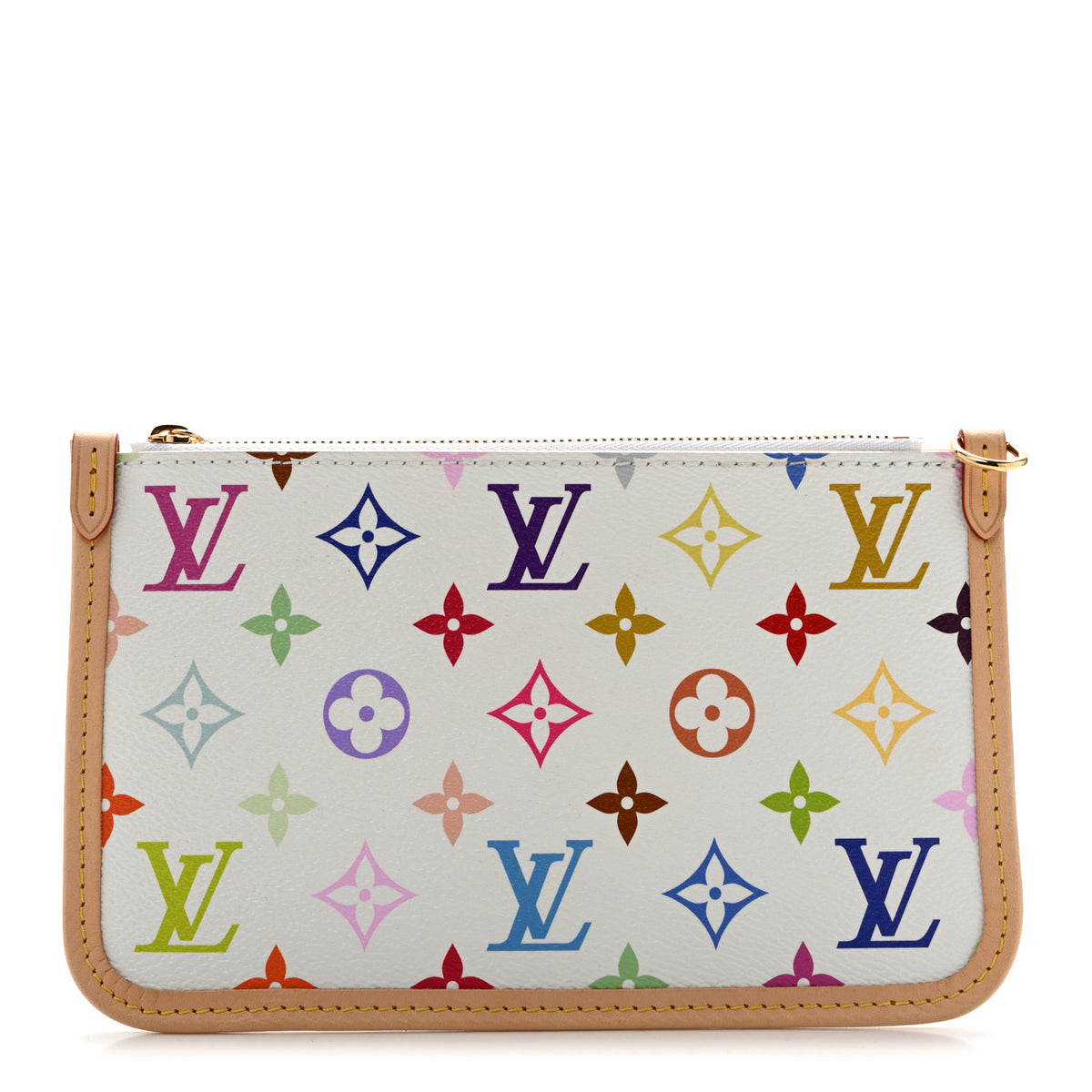 Louis Vuitton LV x TM Monogram Multicolor Carryall PM Pochette White 1 of 7