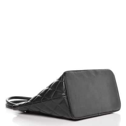 Chanel Caviar Quilted Medallion Tote Black 4 of 10