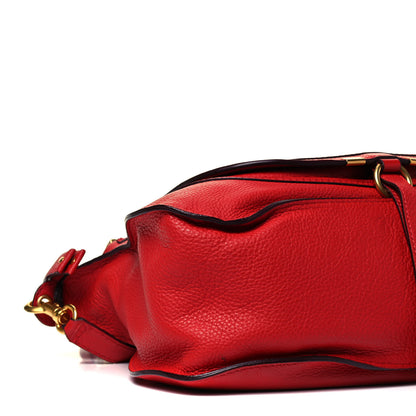 Chloe Calfskin Medium Marcie Satchel Red 8 of 9