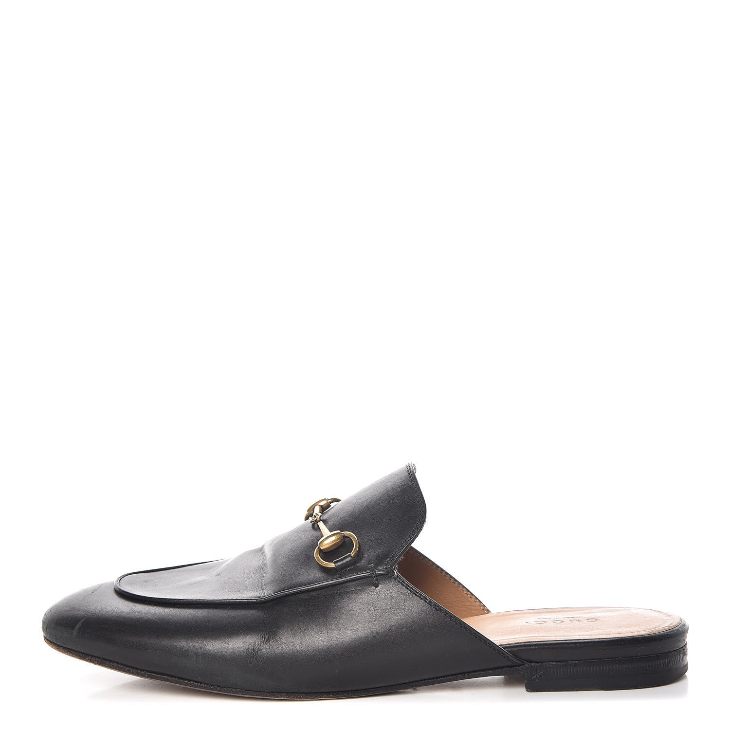 Gucci Calfskin Womens Princetown Slippers 39.5 Black 1 of 19