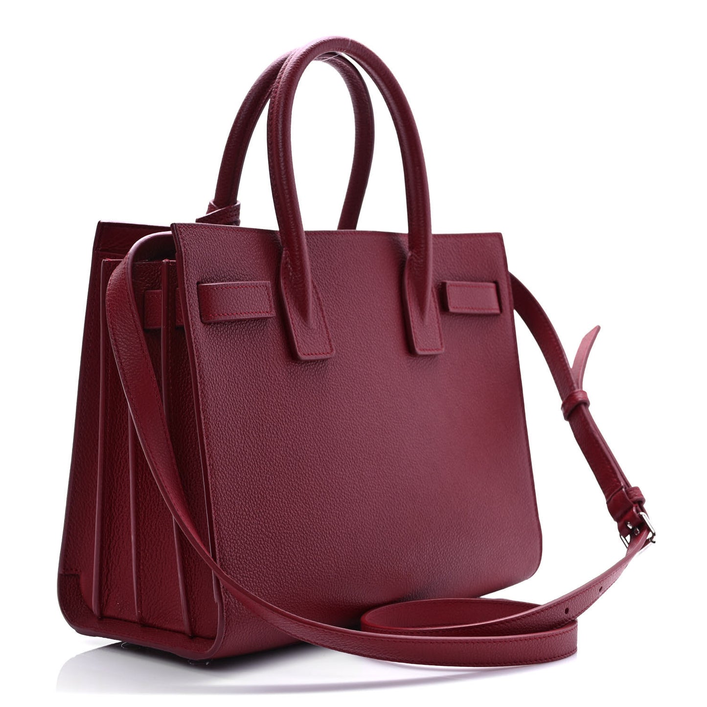 Grained Calfskin Baby Sac De Jour Opyum Red