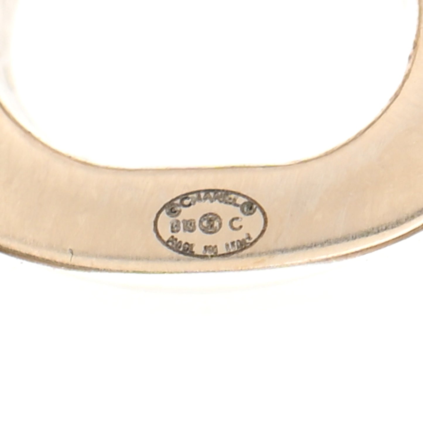 Metal CC Turnlock Interchangeable Earrings Gold