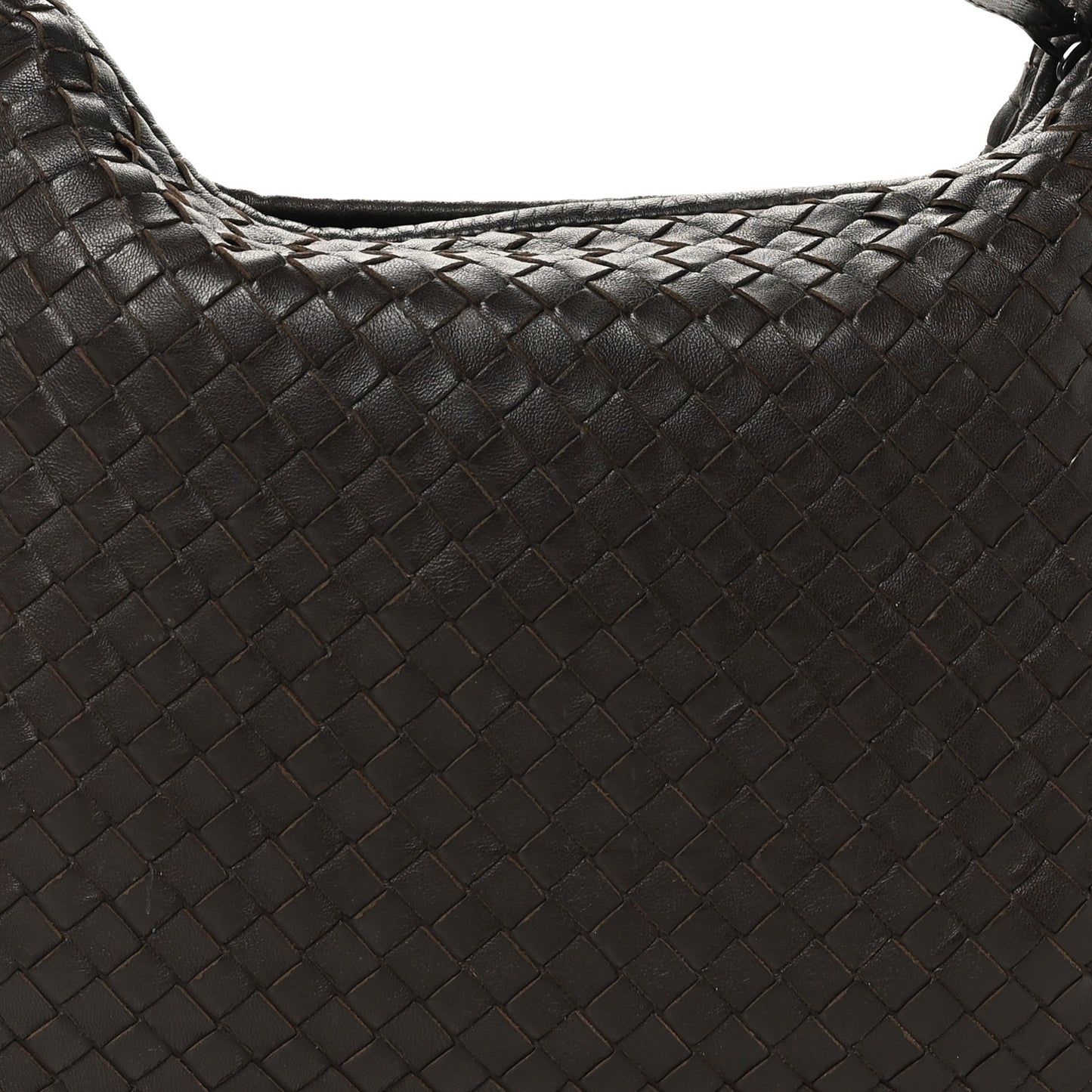 Nappa Intrecciato Medium Veneta Hobo Ebano