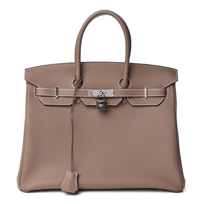 Hermes Togo Birkin 35 Etoupe 1 of 34