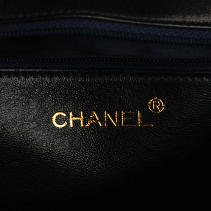 Chanel Lambskin Quilted Shoulder Bag Navy Blue 5 of 8