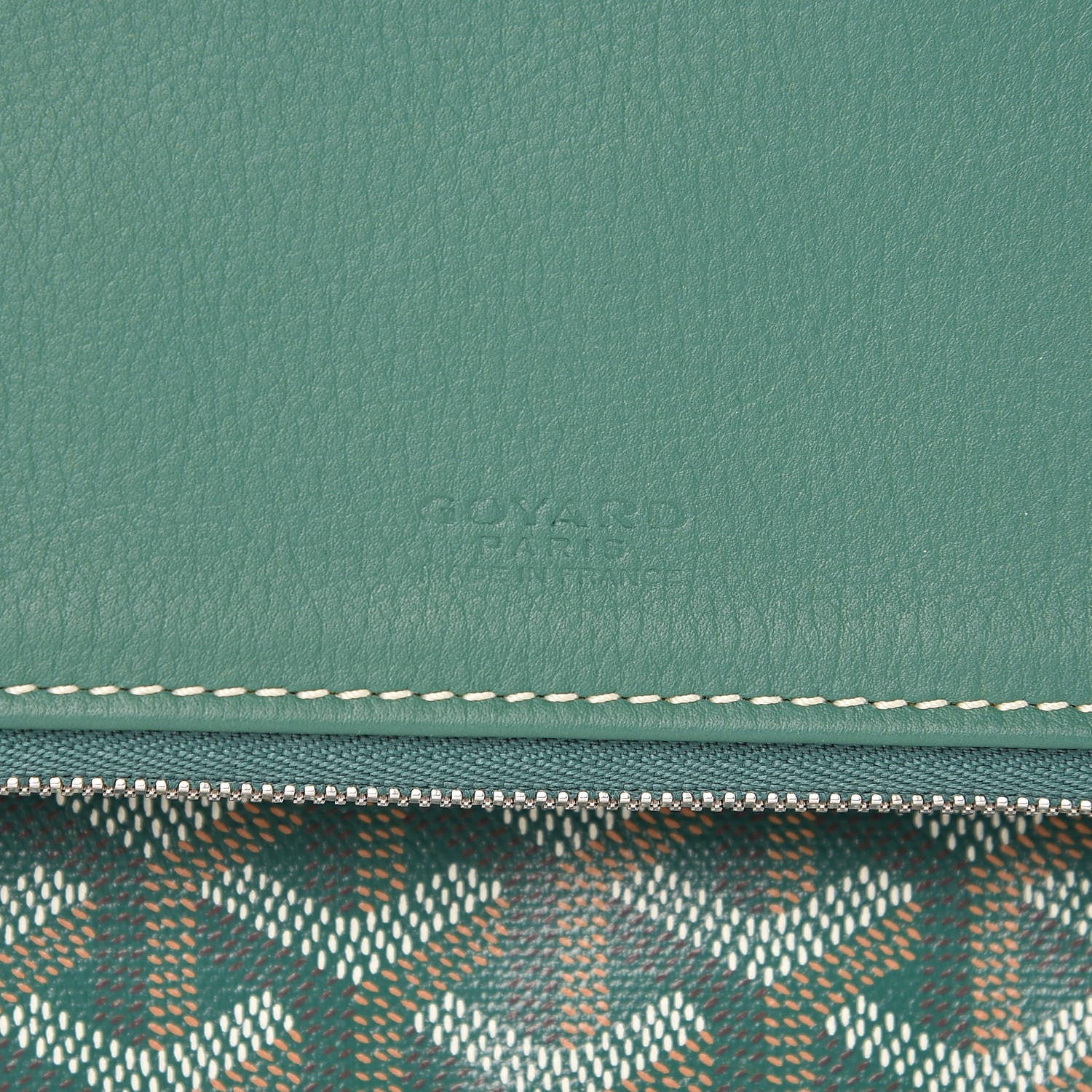 Goyard Goyardine Sainte Marie Soft Clutch Green 7 of 11