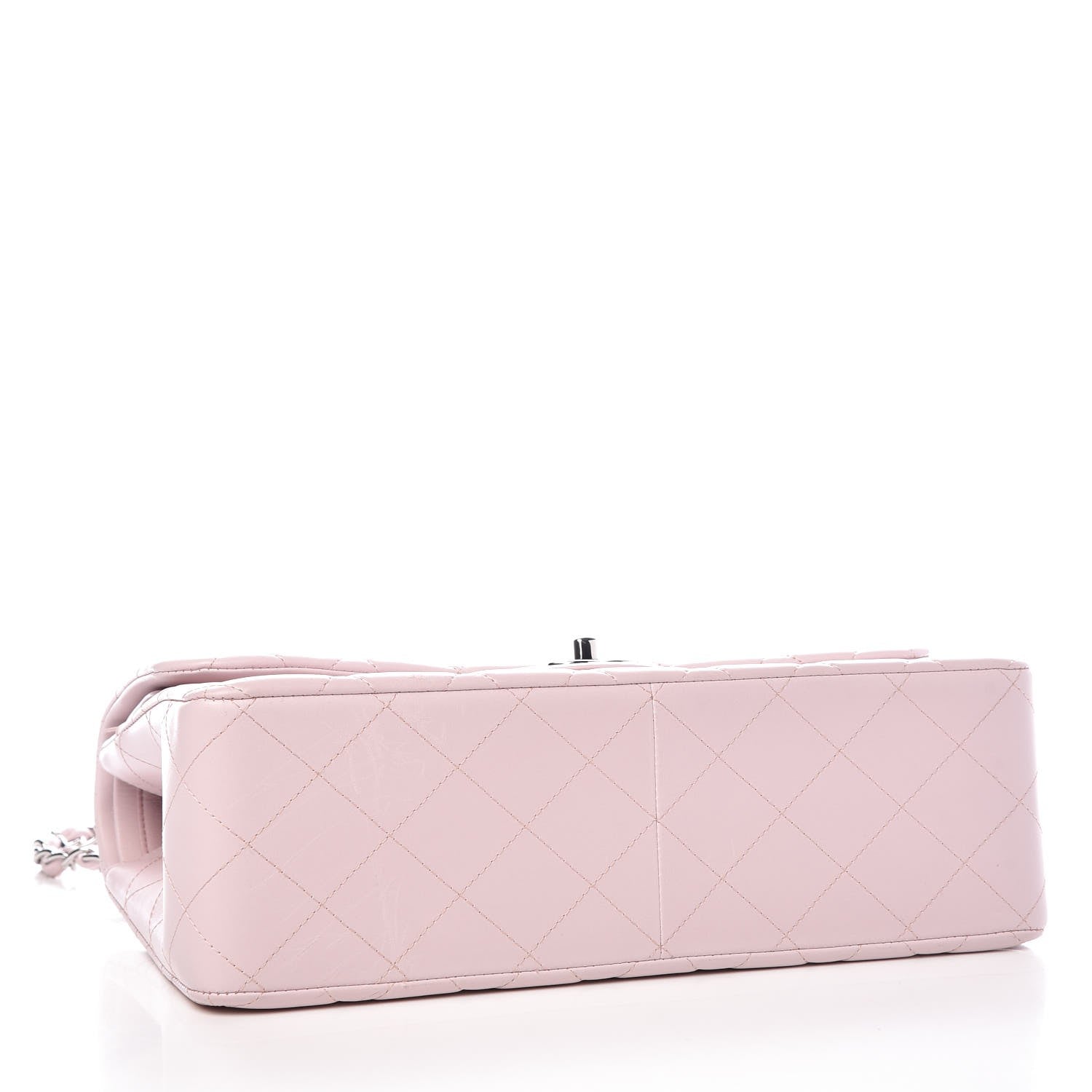 Chanel Lambskin Quilted Jumbo Double Flap Light Pink 5 of 10