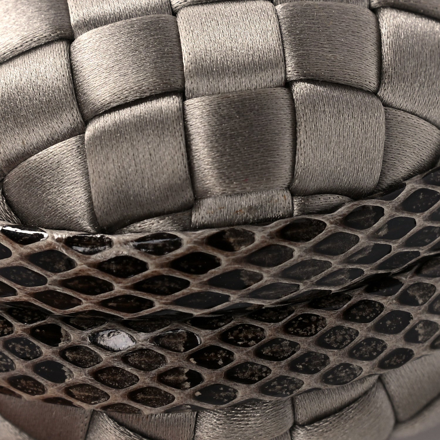 Bottega Veneta Satin Intreccio Impero Ayers Knot Clutch Taupe 9 of 10