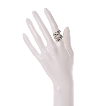 Louis Vuitton Flower Full Ring M Silver 2 of 5