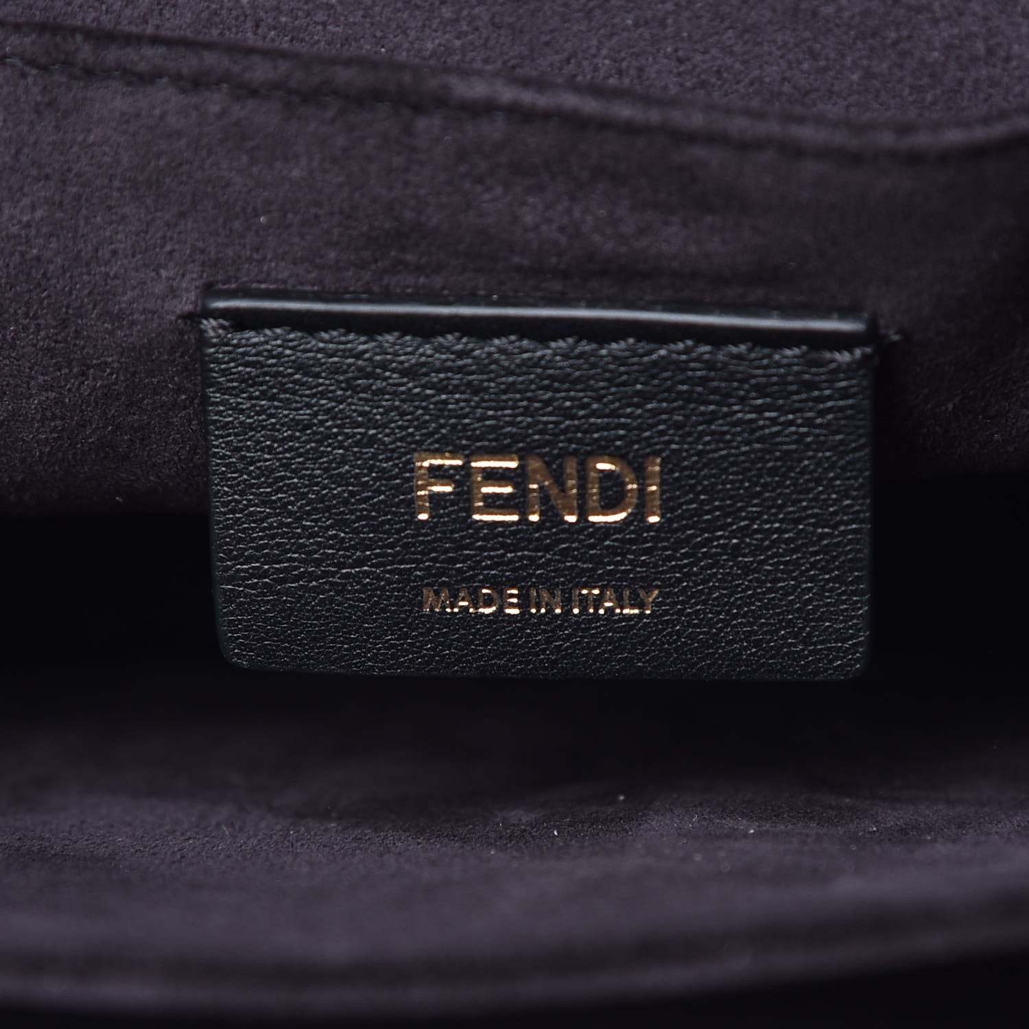 Fendi Vitello Liberty Scalloped Studded Kan I Shoulder Bag Black 7 of 10