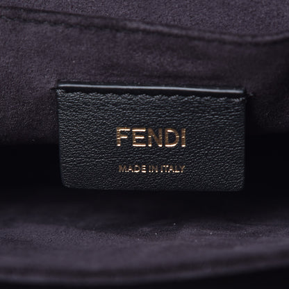 Fendi Vitello Liberty Scalloped Studded Kan I Shoulder Bag Black 7 of 10