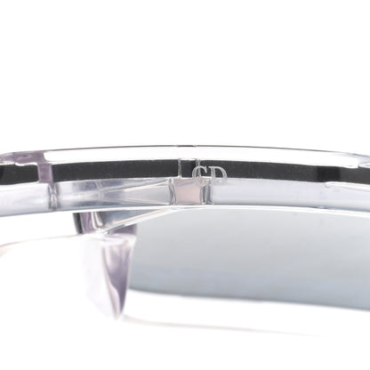 Christian Dior Acetate Oblique Diorxtrem MU Mask Sunglasses Crystal Smoke Mirror 5 of 6