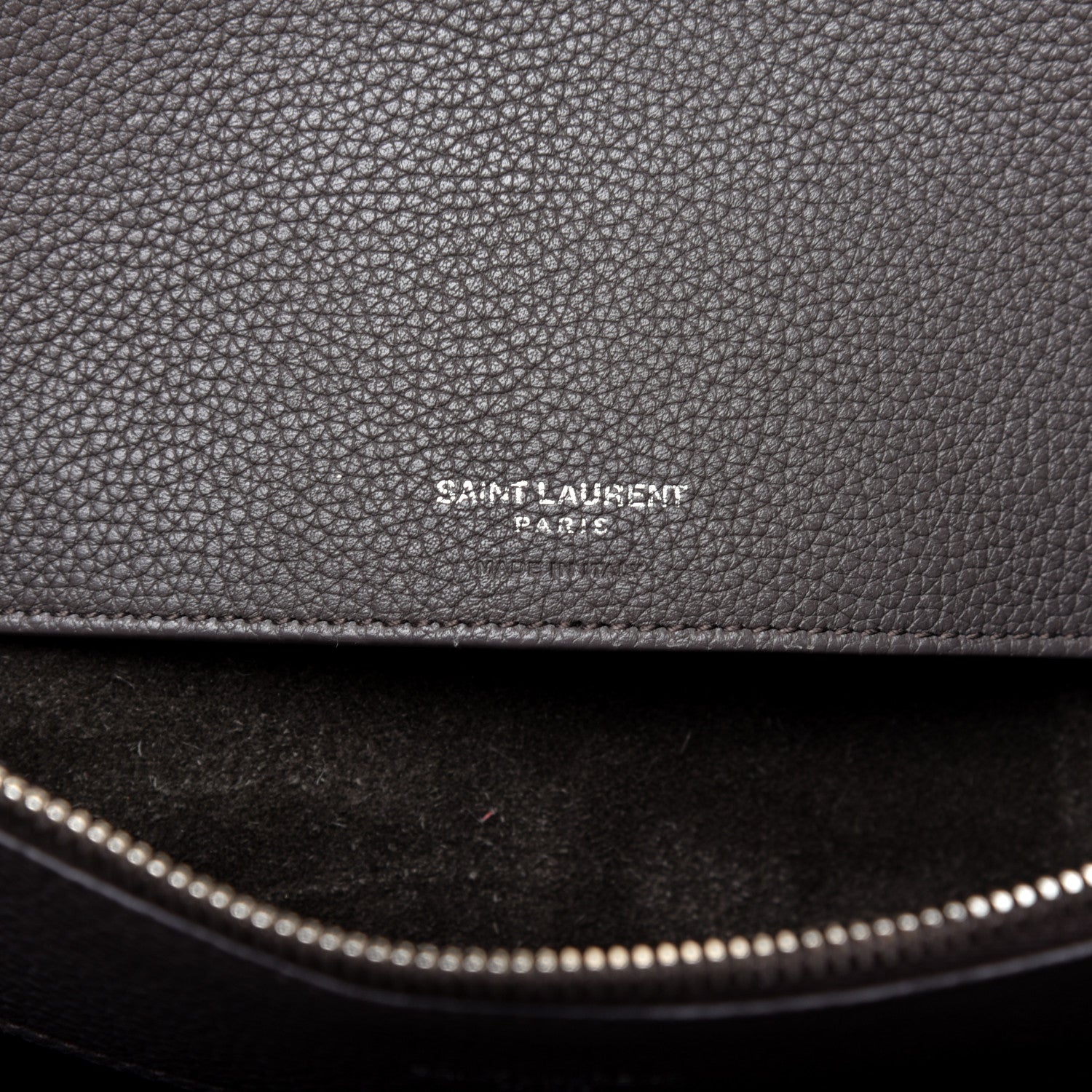 Saint Laurent Grained Calfskin Medium Supple Sac De Jour Mouse Grey 8 of 12