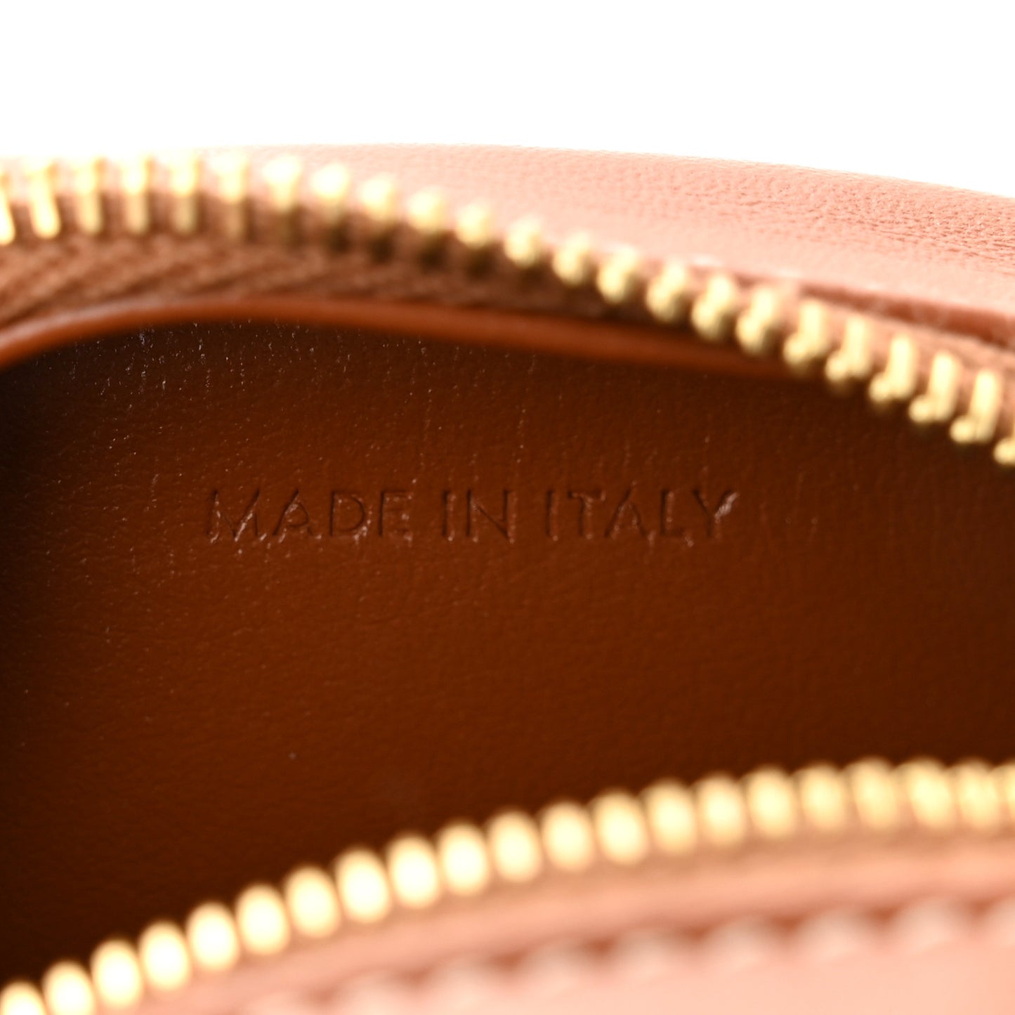 Smooth Calfskin Cuir Small Triomphe Oval Crossbody Purse Tan