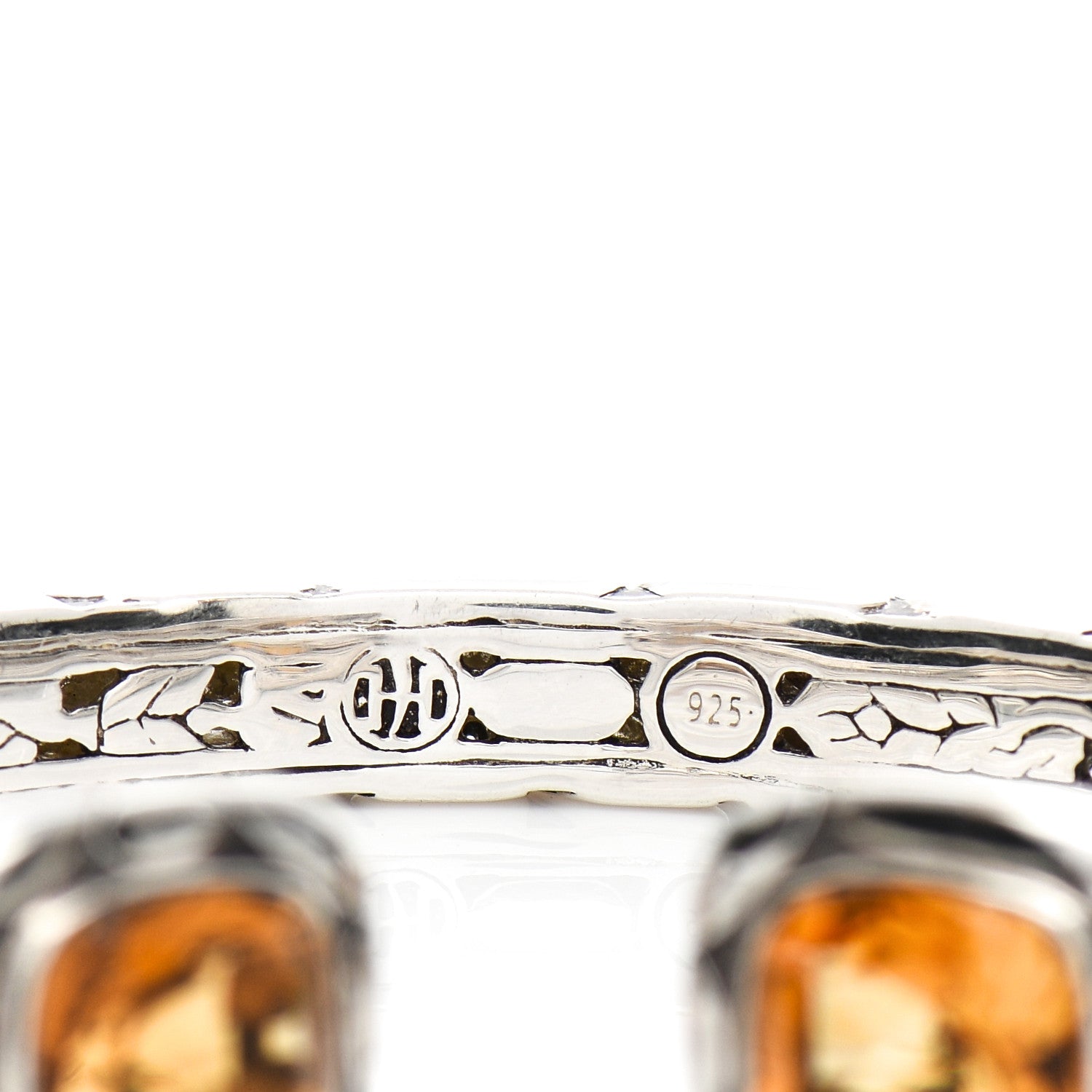 John Hardy Sterling Silver Citrine Kali Kick Cuff Bracelet 3 of 4